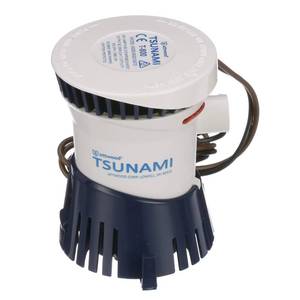 lot 39583 image: Attwood 4608-7 Tsunami T800 Bilge Pump, 800 GPH, 12-Volt, Barbed �-Inch Diameter Outlet, 29-Inch Wire
