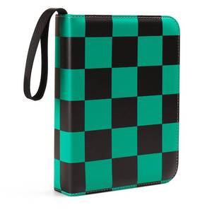 lot 39589 image: Anime Green 4 Pocket Trading Card Binders for 400 Cards