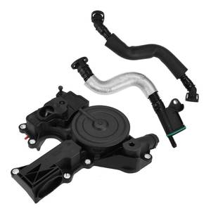 lot 48181 image: X AUTOHAUX PCV Valve Engine Crankcase Vent Oil Separator Breather Hose Exhaust Pipe Kit 06H103495AH for VW Beetle CC Jetta GTI Passat Tiguan for Audi A3 A4 A5 Q5 TT Hard Resistant