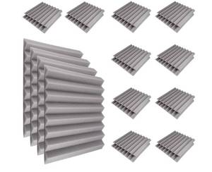 lot 48200 image: Acoustic Foam Panel Set - Studio Sound Treatment 12x12x1