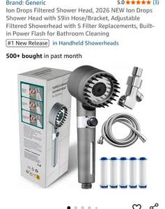 lot 48221 image: Waterpik Handheld Shower Head with Hose