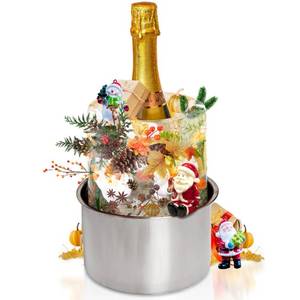 lot 48232 image: Ice Bucket Mold,Ice Mold Wine Bottle Chiller,Champagne Bucket Ice Mold, FlowerFruitsAny Decoration to DIY Your Champagne Bucket Ice Mold For Special Parties (M)