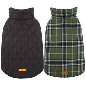 lot 48235 image: Kuoser Waterproof Dog Coat, Reversible Dog Jacket for Large Dogs, Adjustable Durable Doggie Winter Coat for Groowing Puppies Warm Puppy Cold Weather Apparel, Green L