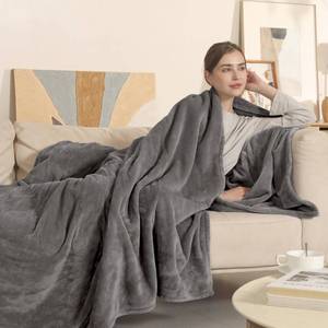 lot 48236 image: COZYTY Electric Blanket Heated Blanket Full Size, Super Soft Cozy Upgraded Flannel Heating Blanket with 6 Heating Levels & 1-10 Hours Auto Off, ETL & FCC Certification, 72 x 84, Silver Gray