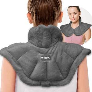 lot 55043 image: Microwavable Heated Neck Wrap Warmer and Shoulder Weighted Heating Pad Microwave for Hot and Cold Compress