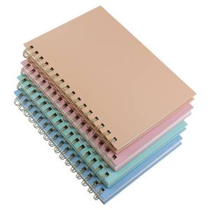 lot 55044 image: Aacehlh 4 Pack Hardcover Spiral Notebook 5.7x 8.5, 80 Sheets160 Pages College Ruled Notebook, 100 GSM Thick Paper, A5 Lined Journal for Work, School Supplies, Home & Office, Writing Notes