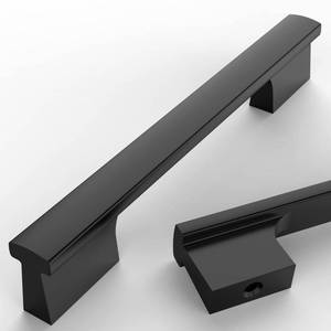lot 55045 image: Asidrama 10 Pack 5 Inch(128mm) Matte Black Cabinet Pulls Kitchen Cabinet Handles Black Cabinet Pulls Cabinet Hardware for Cupboard Drawer