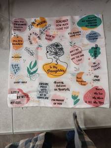 lot 55058 image: Daughter Love Quotes Pillow Cover