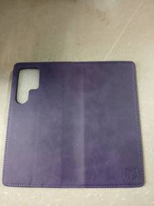 lot 55065 image: Suahpot Purple Wallet Case For Samsung Ultra 24 with Card Slots