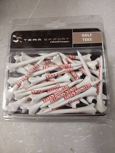 lot 55066 image: Team Effort Professional Illinois State Golf Tees Pack Of 40