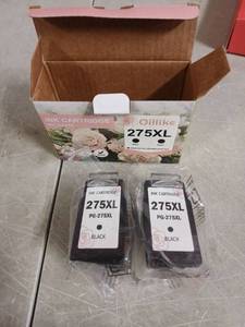 lot 55806 image: Oillike PG-275XL Black Ink Cartridges - 2 Pack