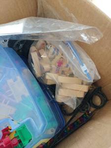 lot 18230 image: Box of Miscellaneous Small Toys
