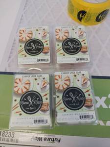 lot 18300 image: Home Made Oak and Rye Carrot Spice Cake Wax Melts - 4 Pack