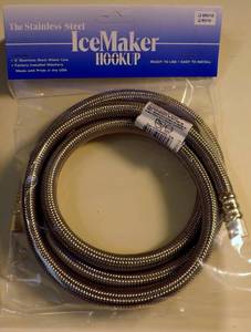lot 18324 image: 5 Braided SS Icemaker Hookup SR310 - 3 Pack