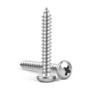 lot 18357 image: MewuDecor #12 x 1-12 Pan Head Self Tapping Screws Sheet Metal Wood Screws, 304 Stainless Steel 18-8, 50 PCS