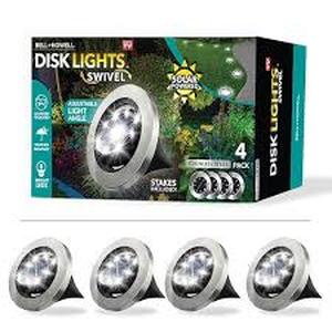 lot 18293 image: Bell and Howell 8 Pack Solar Powered Outdoor Lights