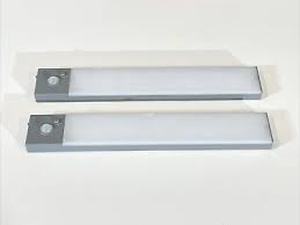 lot 18256 image: BrightLiving Set of 2 Rechargable Motion Sensor 12 L