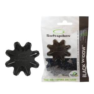 lot 4873 image: Softspikes Black Widow Golf Cleats Fast Twist 3.0 - 18 Replacement Spikes - Black - Also Fits Tri-Lok, SLIM-Lok, and Tour Lock Cleat Insert Systems