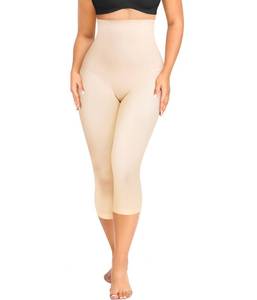 lot 4878 image: Irisnaya Women Seamless Shapewear Control Panties High Waist Trainer Tummy Butt Lifter Body Shaper Short Thighs Slimmer (Large, Beige)