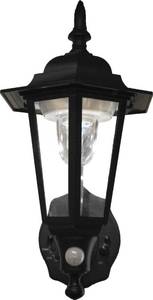 lot 4886 image: Maxsa 44719 Battery-Powered LED Motion-Activated Outdoor Wall Sconce-Black-8.5 x 6 x 13