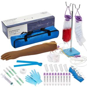 lot 4894 image: Phlebotomy Training Kit  IV, Venepuncture, Phlebotomy Arm Practice Kit  Phlebotomy Gifts for Medical Student and Nurse Student  Complete Phlebotomy Equipment and Supplies  Educational USE Retail- $124