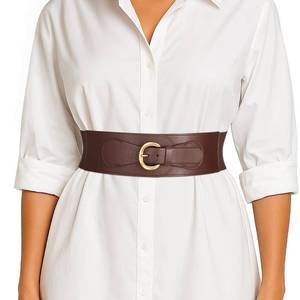 lot 4922 image: WOWOGO Womens Wide Elastic Waist Belt for Dress Ladies Stretch Cinch Belt
