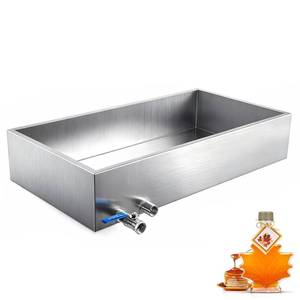 lot 4933 image: Marada Maple Syrup Evaporator Pan with Dual Interface Steam Table Pan,304 Stainless Jam Food Chafing for Home, Outdoor, Cooking (30L  16 W  6 H) Retail- $121