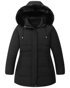 lot 4947 image: Pefflarge Womens Plus Size Winter Coat Waterproof warm Down Coat Detachable Hooded Parka Jacket, 4X Retail $65