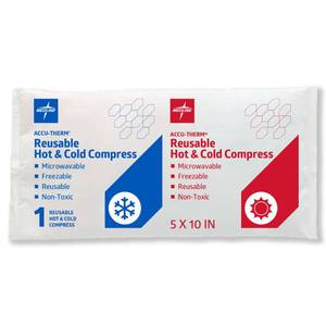 lot 2052 image: Medline Accu-Therm Reusable HotCold Gel Packs, 5 x 10, Soft &amp Flexible, for Injuries, Fast Relief, Recovery &amp Muscle Soreness - Single - Retail $9
