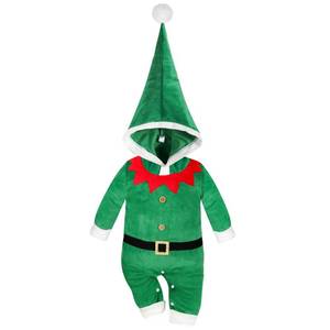 lot 2057 image: Hifot My First Christmas Baby Girl Boy Romper Newborn Clothes Long Sleeve Jumpsuit  Hat Infant Outfits Set - Retail $13