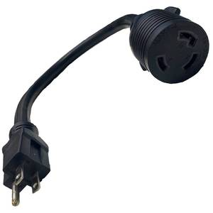 lot 2078 image: Lotos Technology PT01 Pigtail Type 1, Convert 220V to 110V for LT5000DLTP5000DLTPDC2000DCT520D, Black (1-(Pack) - Retail $25