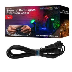 lot 2080 image: Enbrighten Vibe Eternity Path Light Extension Cord, 10ft, Not for Standalone Use, Enbrighten Eternity Path Lights Needed, Extendable up to 46ft, 86182&nbsp