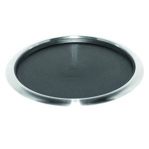 lot 2107 image: Service Ideas TR1614RI Tray with Removable Insert, 14 Round, Stainless Steel - Retail $51
