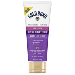 lot 2111 image: Gold Bond Age Renew Crepe Corrector Face and Body Lotion Cream  Replenishing &amp Smoothing for Dry Skin  8 oz