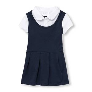 lot 2167 image: The Childrens Place Baby Girls Sleeveless Casual Dresses Dress, Tidal, 3T - Retail $23