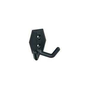 lot 2168 image: Amerock H37008MB  Benton Double Prong Decorative Wall Hook  Matte Black Hook for Coats, Hats, Backpacks, Bags  Hooks for Bathroom, Bedroom, Closet, Entryway, Laundry Room, Office - Retail $17