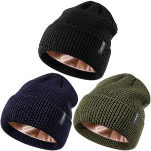 lot 2191 image: Silk Lined Winter Beanie for Cold Weather, Warm Satin Lined Winter Hats for Women-04 - Retail $20