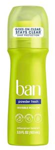 lot 2212 image: Ban Roll On Antiperspirant Deodorant, Powder Fresh, 3.5 Oz&nbsp