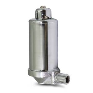 lot 3014 image: Midline Valve 6J3I5 Steam Radiator Air Vent Heat Regulator Valve Angle Adjustable Mount 18 in. MIP Chrome Plated Steel - Retail $16