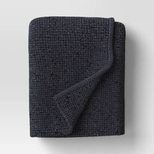 lot 3069 image: Marled Knit Throw GrayBlue - Threshold - Retail $38