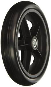 lot 3100 image: Karman Healthcare Caster with 516 inch Bearing, Black, 8 inch X 1 inch, 1 Pound&nbsp