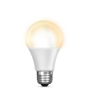 lot 3122 image: Feit Electric OM60927CAAG 60W Equivalent WiFi Dimmable, No Hub Required, Alexa Google Assistant A19 Smart LED Light Bulb, 4.4 H x 2.3 D, 2700K Soft White - Retail $10