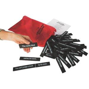 lot 3133 image: S&S Worldwide Match Up Sayings Game. Fun and Easy Memory Jogging, Brain Boosting Activity Suitable for Adults and Seniors with Mild Dementia, Alzeimers and Memory Loss. - Retail $23