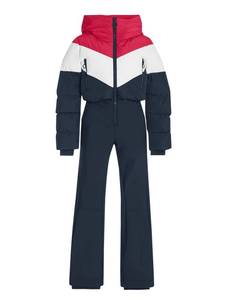 lot 3167 image: Fisoew Womens One Piece Ski Suit Warm Waterproof Snowsuits Winter Snow Jumpsuits Outdoor Sports Outerwear, L - Retail $135