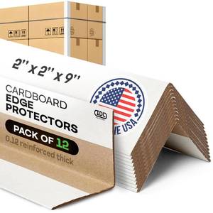 lot 3171 image: IDL Packaging 2 x 2 x 9 Cardboard Edge Protector (Pack of 12) - Corner Protectors for Shipping, Storage, &amp Moving&nbsp &nbspReinforced Corner Guard Protection for Pallets, Wall Corners, &amp Furniture - Retail $12