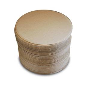 lot 3219 image: Dynamic 15 Cardboard Pizza Cake Pie Round Circle 100 ct, Natural Color, 100% Food Safe, Grease Proof, Disposable - Retail $60