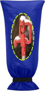 lot 3238 image: Outdoor Faucet Covers for Winter, 18 W x 43 H Outside Yard Hydrant Protector Socks Winter, Insulated Hose Bib Protector Cover, Spigot Pipe Cover Freeze Protection - Retail $25