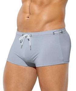 lot 3253 image: Arjen Kroos Mens Swimwear Sexy Swim Briefs Beach Bikini Sport Swimsuit Low with Drawstring, L - Retail $16