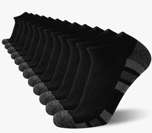 lot 3268 image: COOVAN 12 Pack Mens Ankle Socks Low Cut Cushioned Comfort Breathable Casual Socks 12 pairs&nbsp
