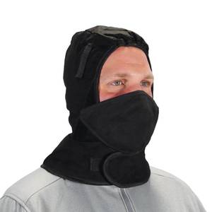 lot 3292 image: Ergodyne - 16871 Winter Hard Hat Liner with Cotton Mouthpiece, N-Ferno 6871, black, kit - Retail $16